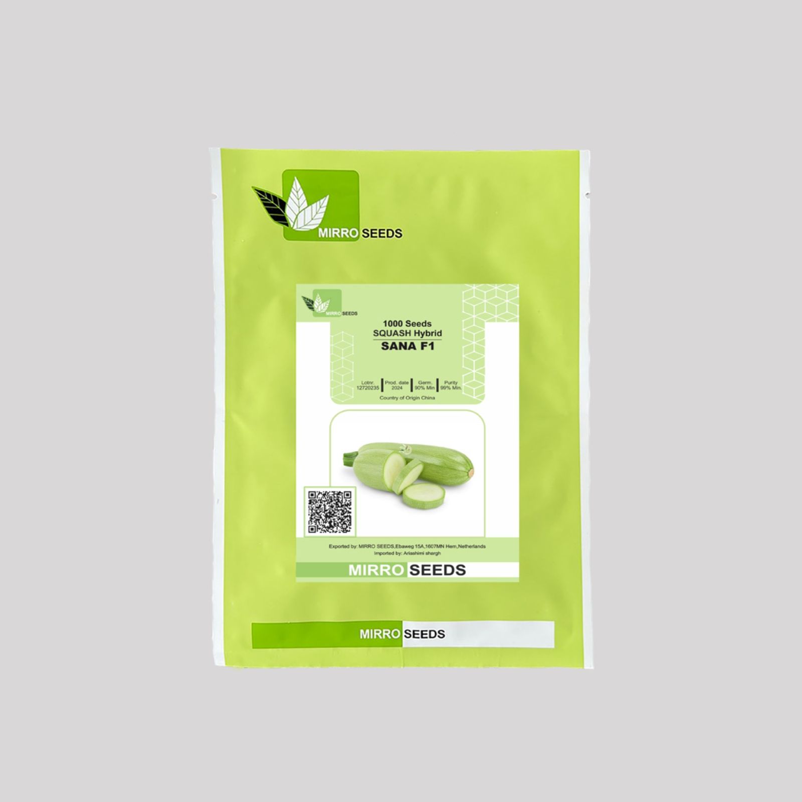 بذر هیبرید کدو سنا F1